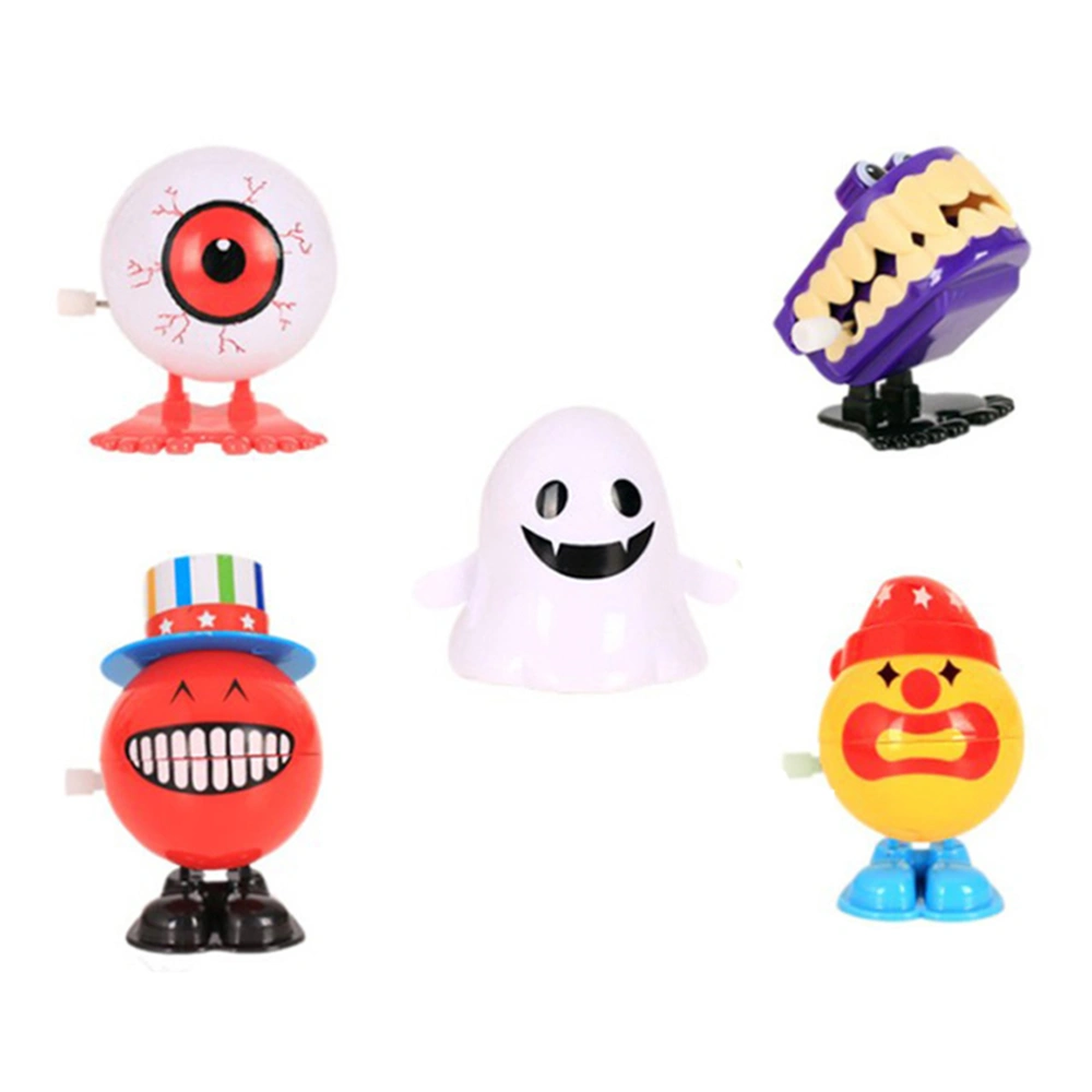 5Pcs Household Wind-up Toys Interesting Kids Playthings Halloween Style Children Toys (Random Style)