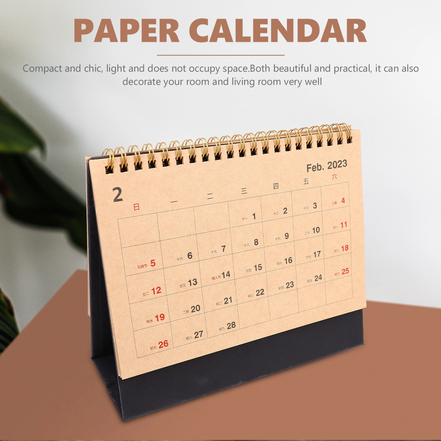 Multipurpose Desk Calendar Decorative Calendar for Home Office Planner Calendar