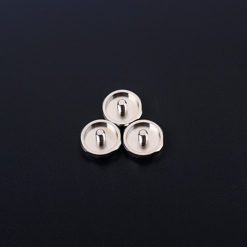 3pcs Saxophone Finger Buttons Repair Parts Saxophone Replacement Accessory Decor DIY (White)