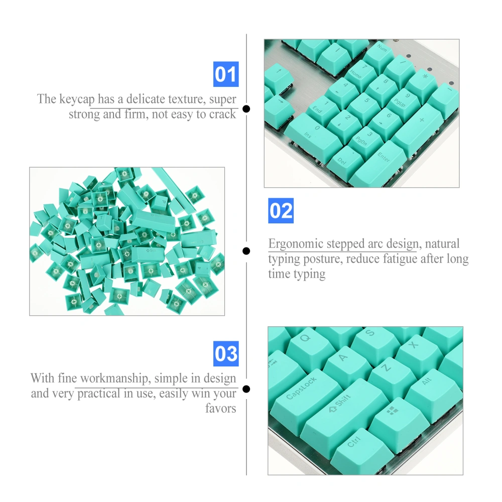 1 Set Pattern Key Caps 104 Keys Computer Keyboard Caps For Mechanical Keyboard