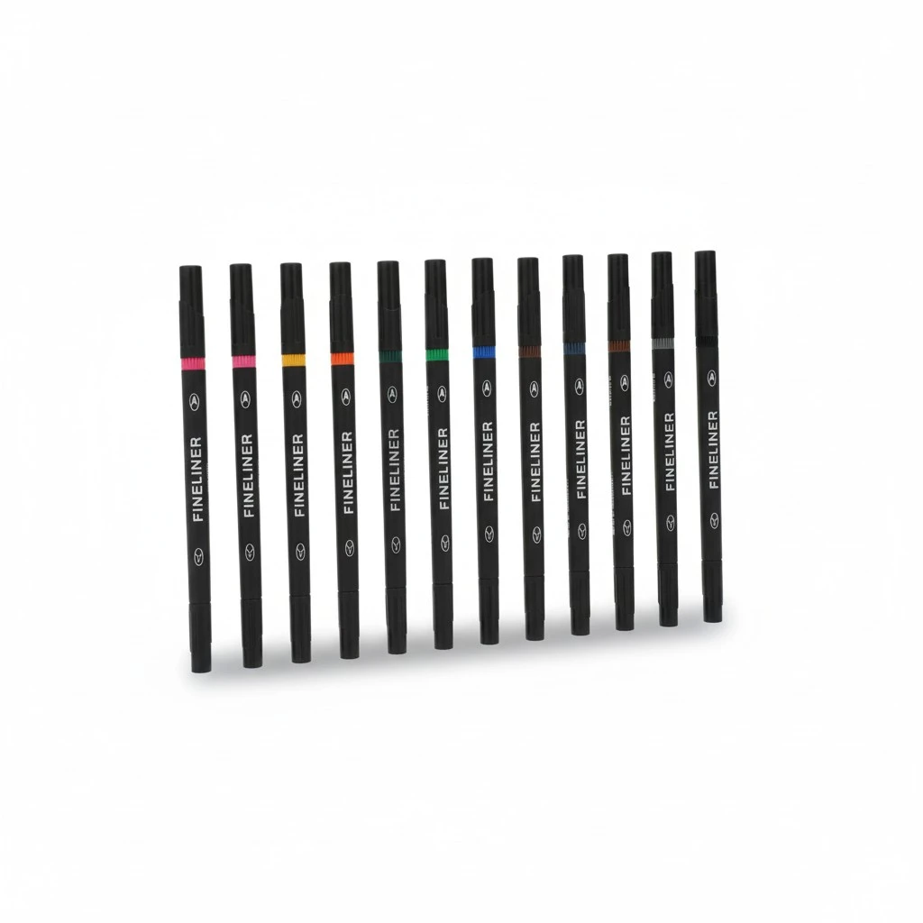 12pcs Minute End Marker Pens Art Marker Line Drawing Pens Watercolor Markers