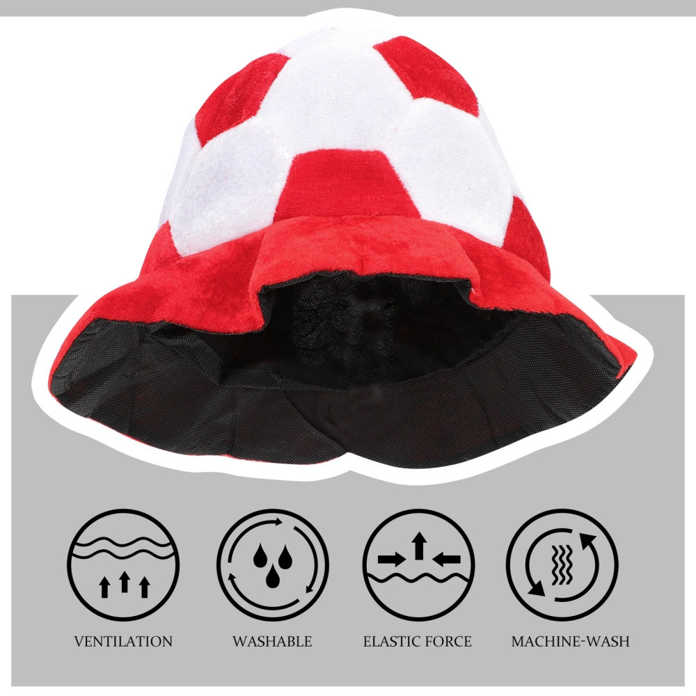 Decorative Soccer Hat Wear-resistant Hat Prop Outdoor Hat Decor Football Accessory