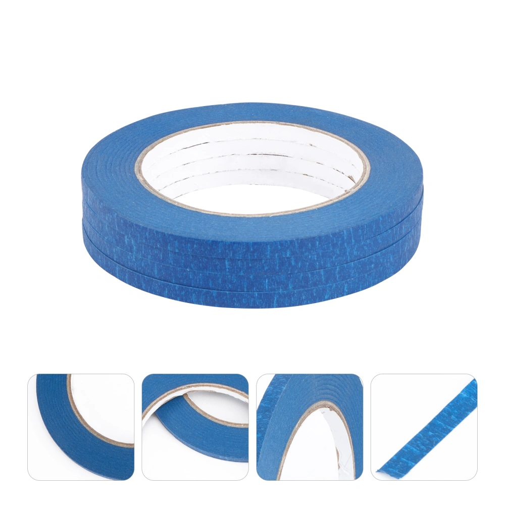 4pcs Car Tape High Temperature Resistant Adhesive Paper Shadow Paper Important Summer Supplies for Car Auto Indoor (Blue)