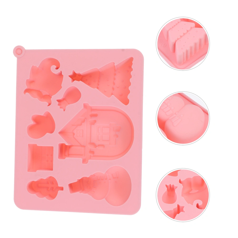 1pc Christmas Themed Silicone Mold Biscuit Baking Mold Cake Making Mold