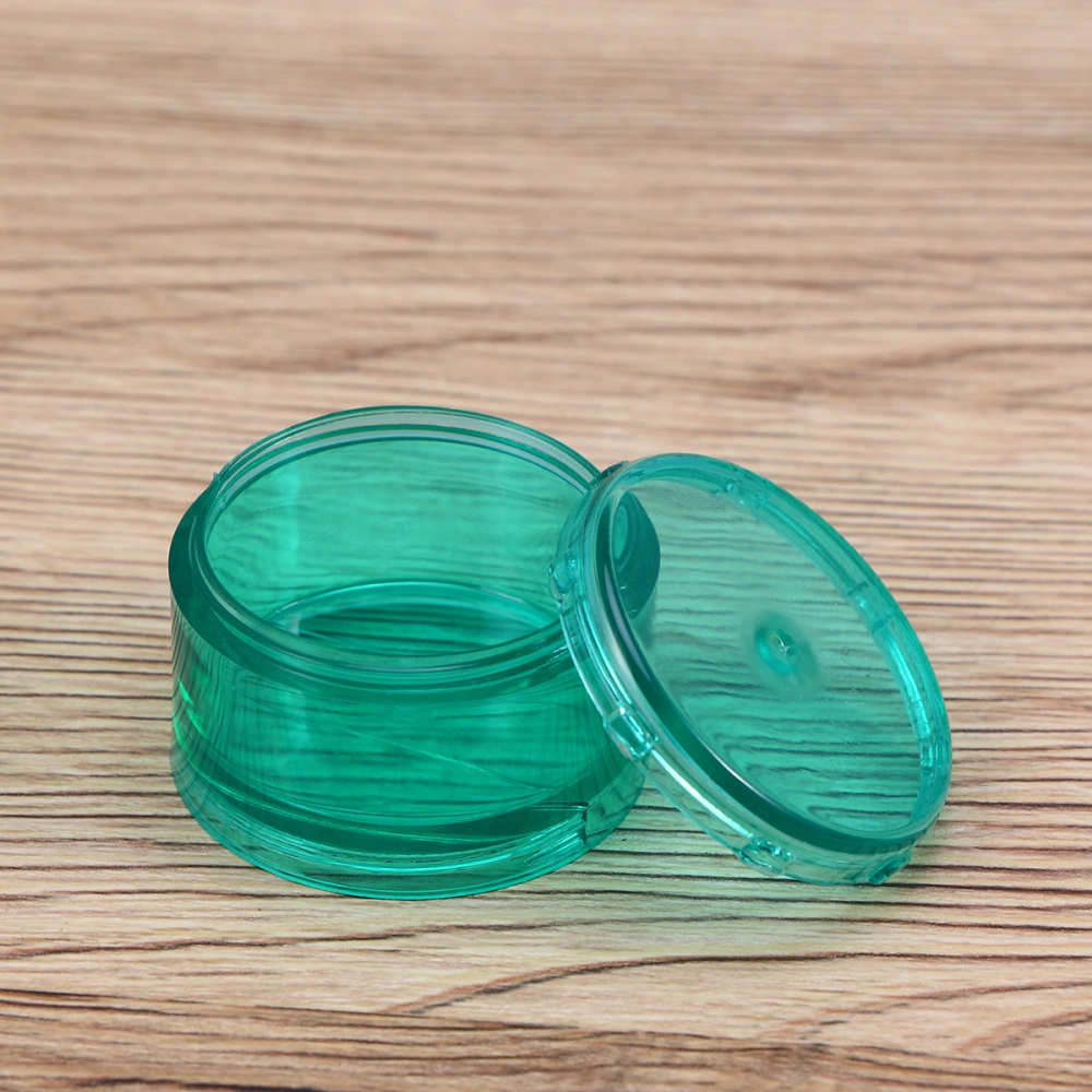 1 Set Portable Cylindrical Medicine Box Plastic 7 Grids Combination Storage Box Pill Organizer Container (Size S Green)