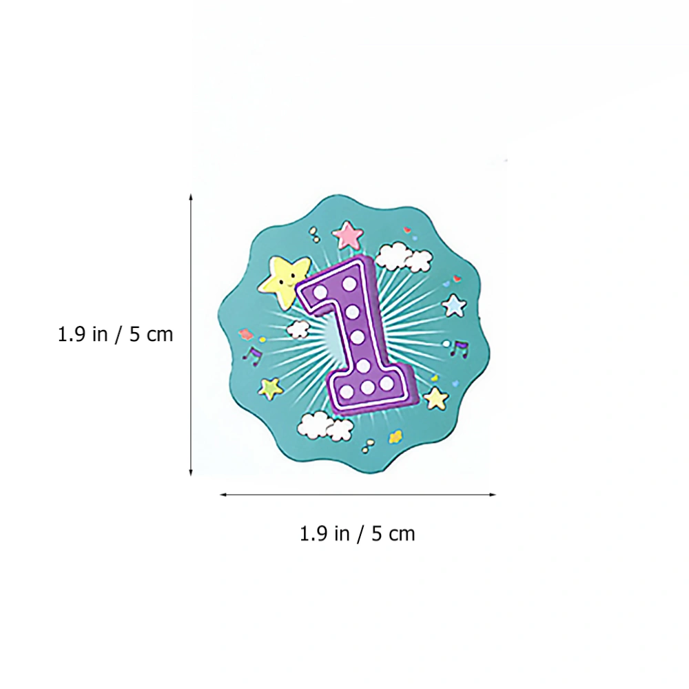 300 Pcs Creative Flower Shaped School Scorecard Reward Stickers for Kids