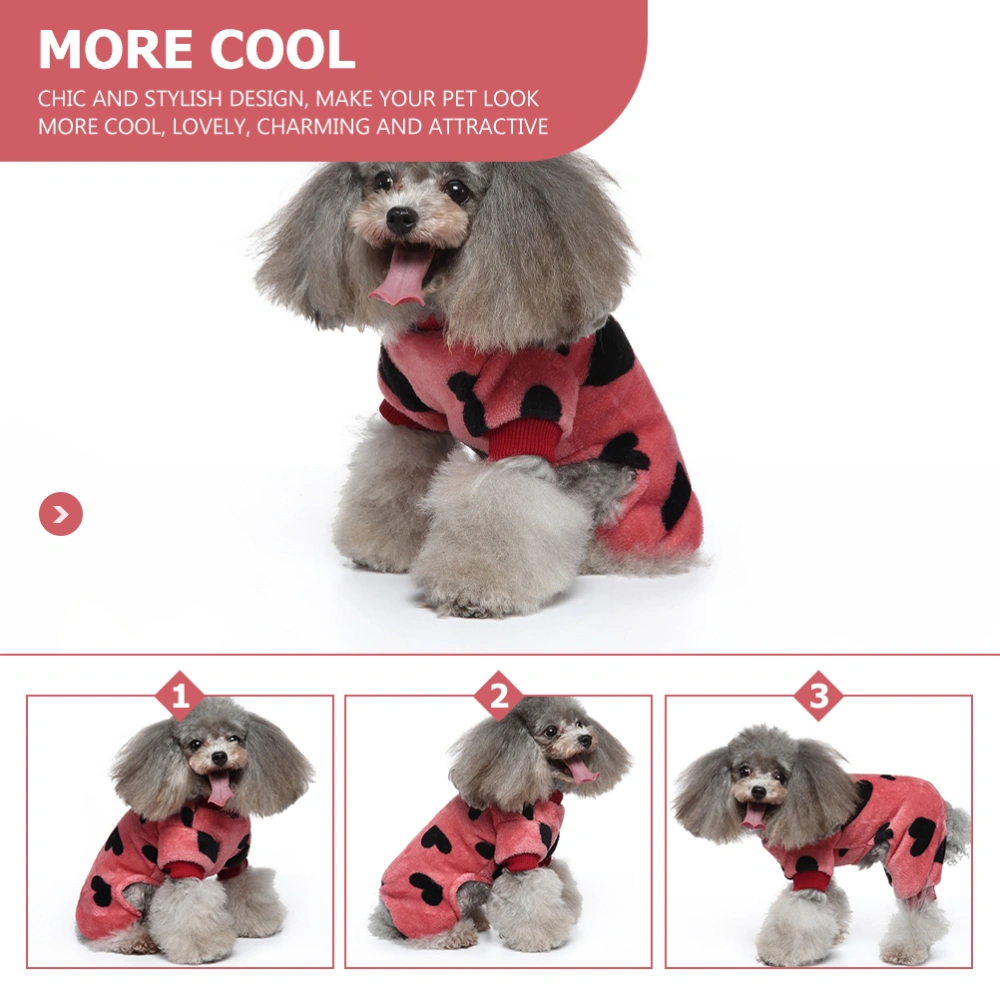 Pet Home Warm Pajama Cold-proof Pet Clothing Winter Dog Clothes Pet Pajama