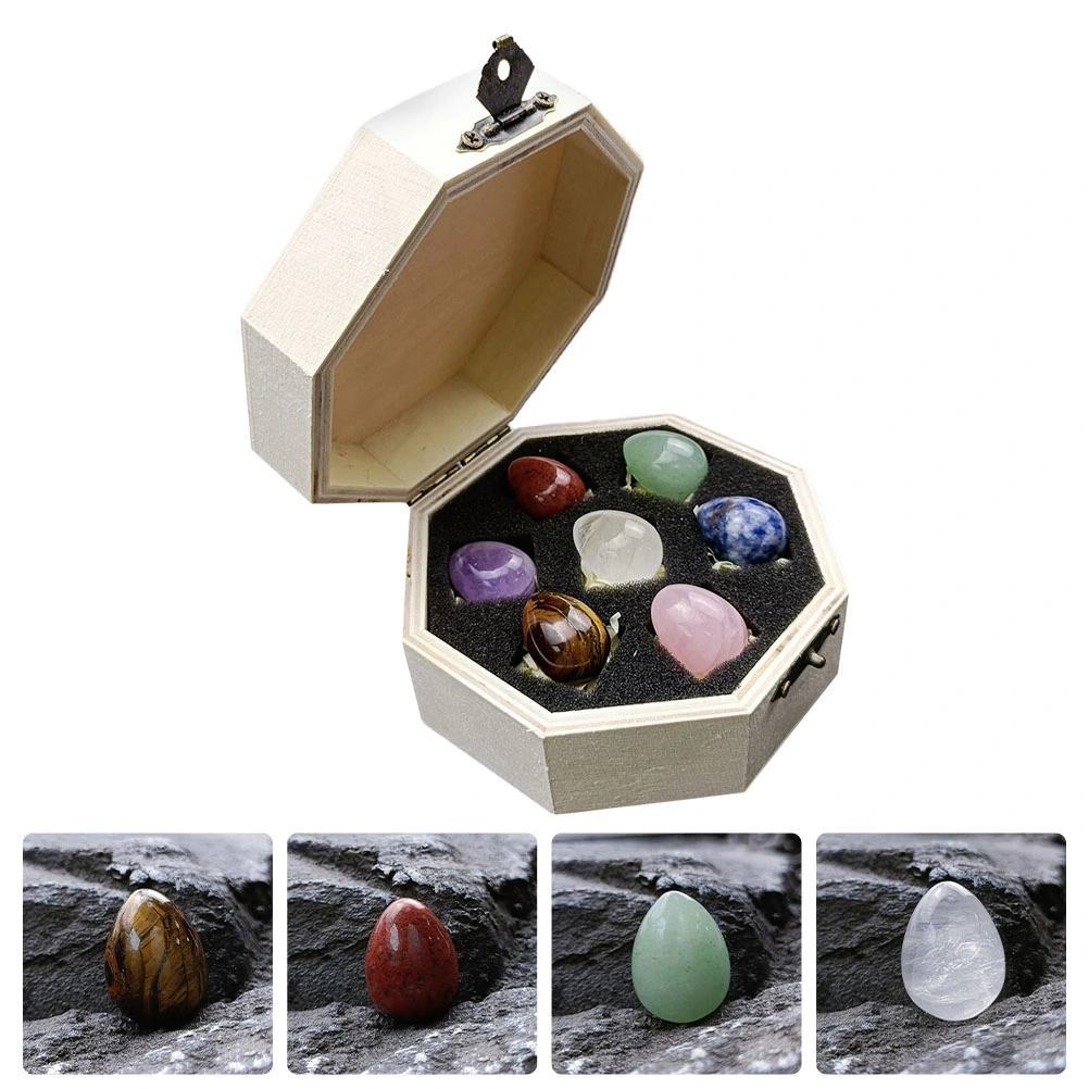 1 Set Crystal Healing Stones Exquisite Chakra Stones Healing Stones Decors