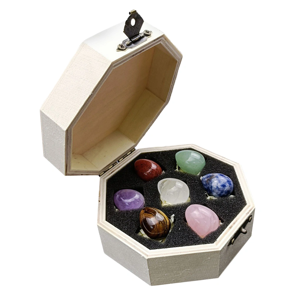 1 Set Crystal Healing Stones Exquisite Chakra Stones Healing Stones Decors