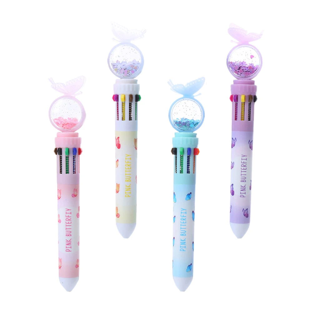 4Pcs Household Color Pens Multi-function Ballpoint Pens Convenient Children Pens