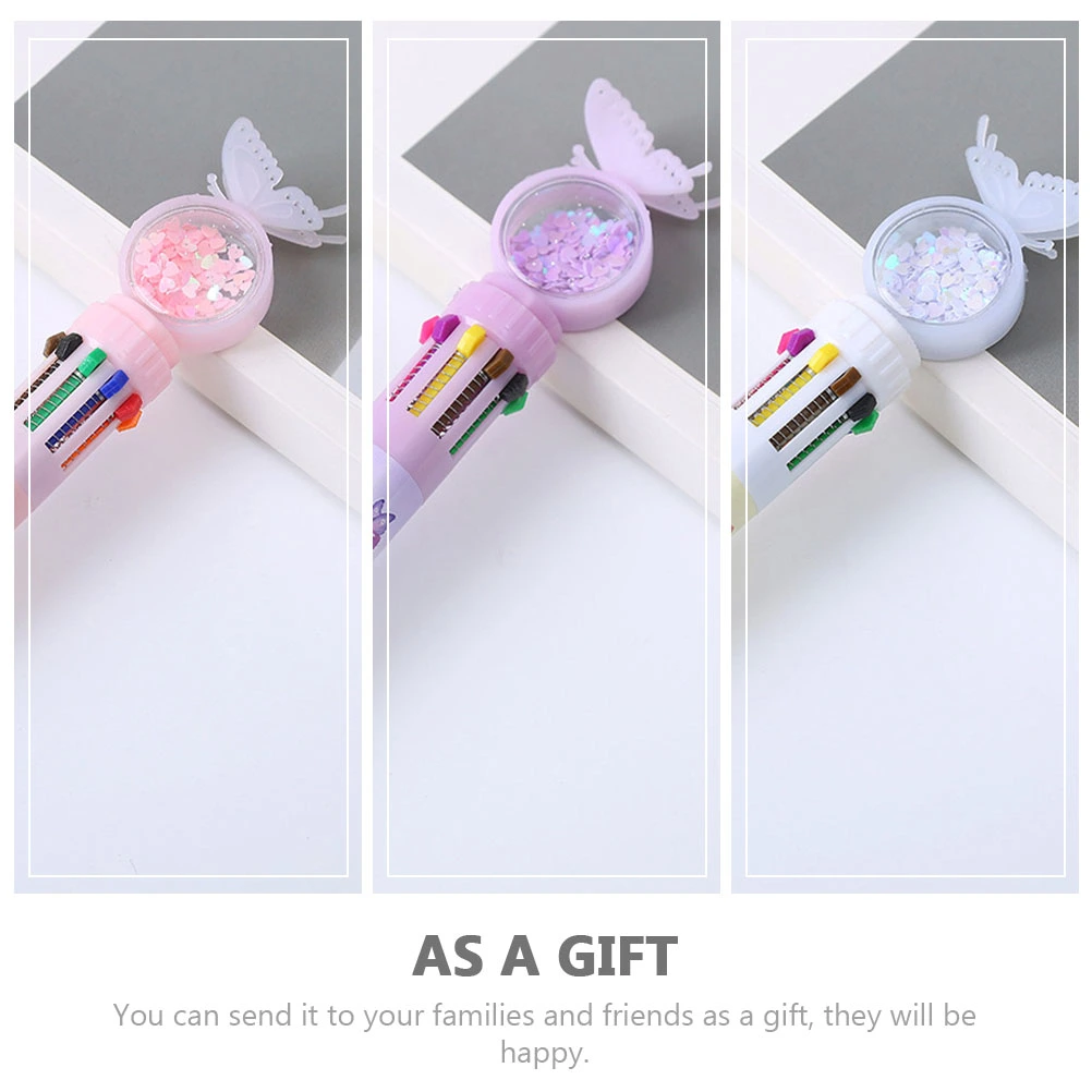 4Pcs Household Color Pens Multi-function Ballpoint Pens Convenient Children Pens