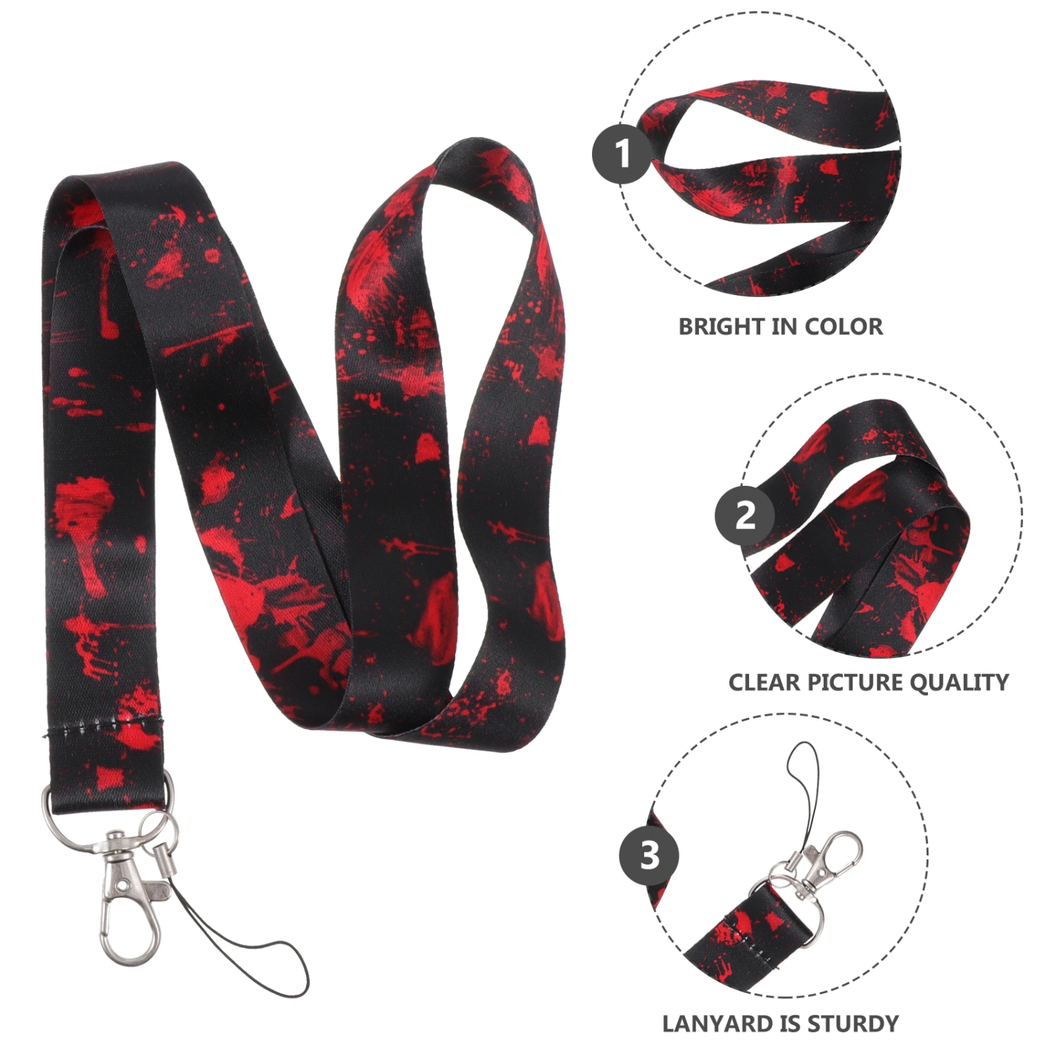 4PCS Cellphone Lanyards Cartoon Style Mobile Phone Wrist Chains Lanyards