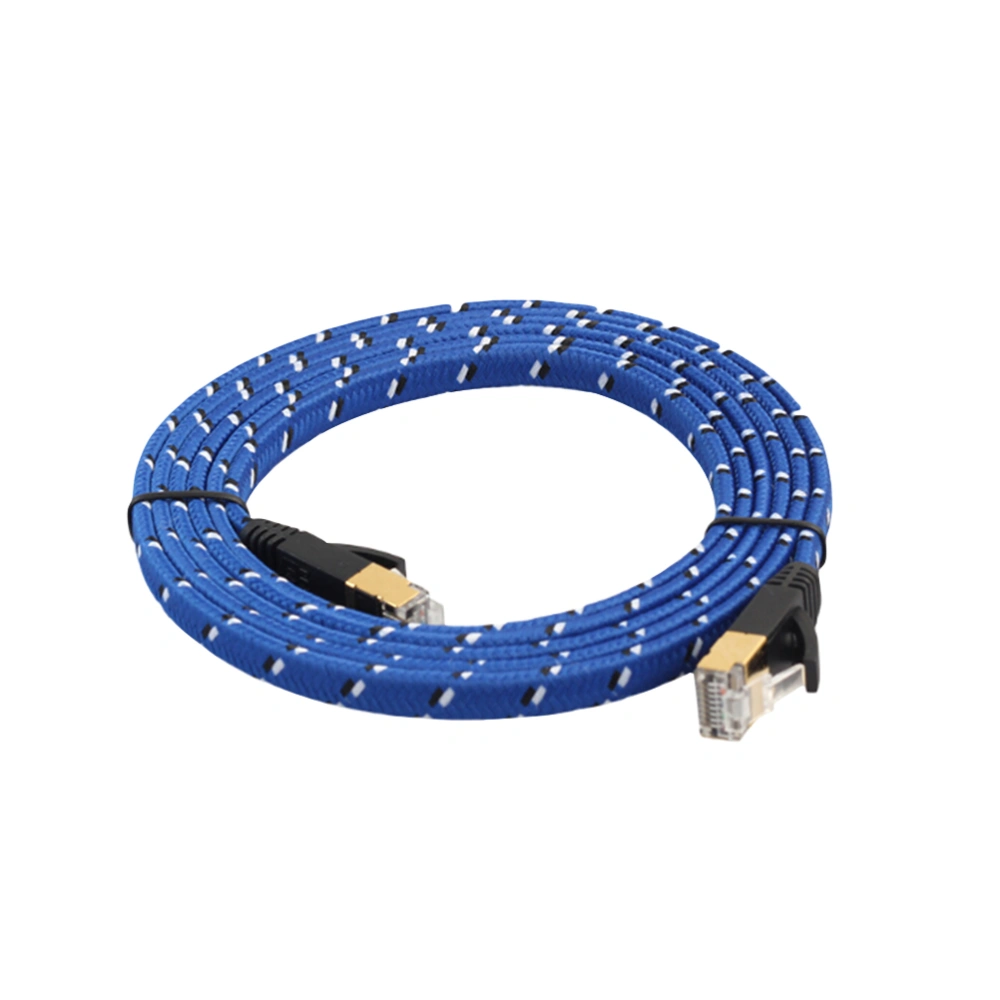 Premium 10 Gigabit Cat 7 Ethernet Cable Nylon Braided 10ft RJ45 Connectors for LAN Network Modem Router PC Printers Switch Box ADSL