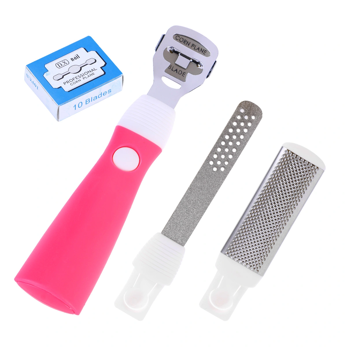 Foot Pedicure Kit Callus Corn Hard Skin Remover Shaver Foot File Scraper Blades (Random Color)