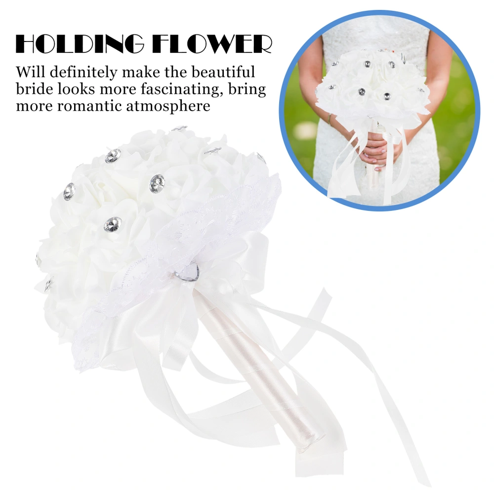 1pc Artificial Party Bouquet Fake Bridal Bouquet Wedding Artificial Bouquet