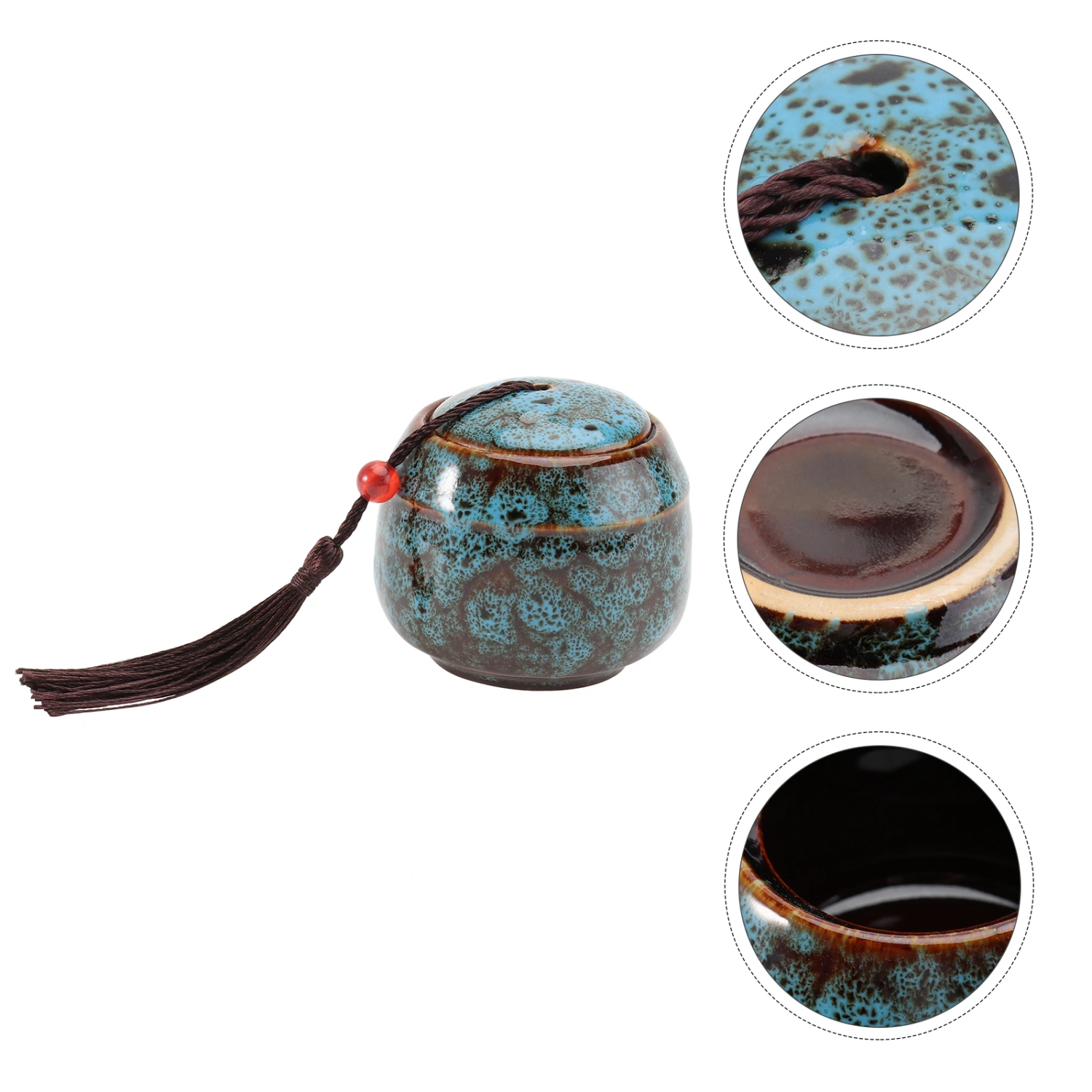1pc Pet Ashes Storage Pot Practical Pet Ashes Box Ceramics Pet Ashes Storage pot