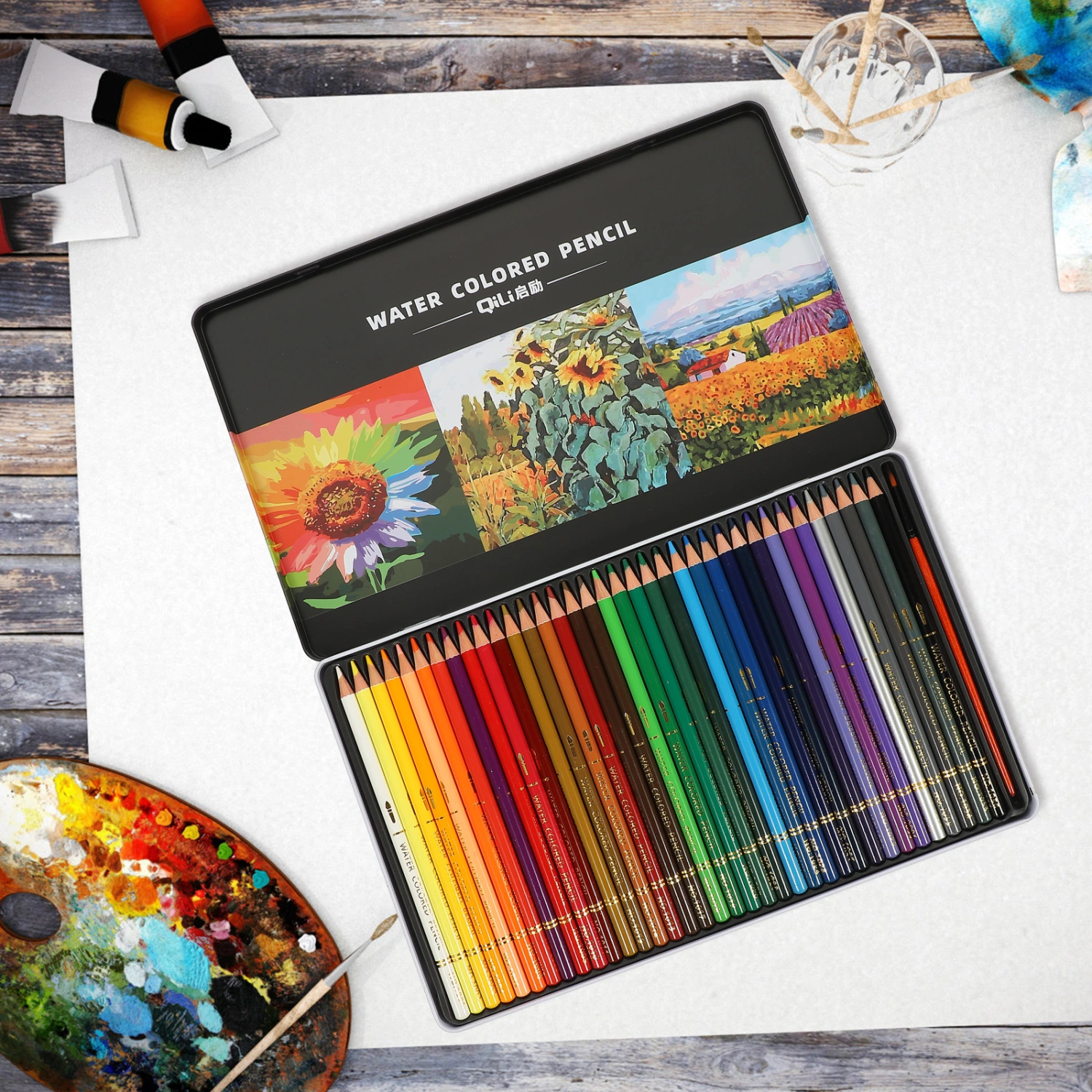 36Pcs Water Color Pencils Professional Watercolor Pencils Coloring Pencils Drawing Supplies