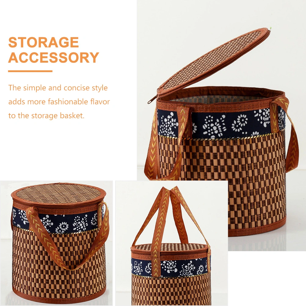Handheld Picnic Basket Multi-function Fruit Basket Convenient Snack Basket Storage Accessory