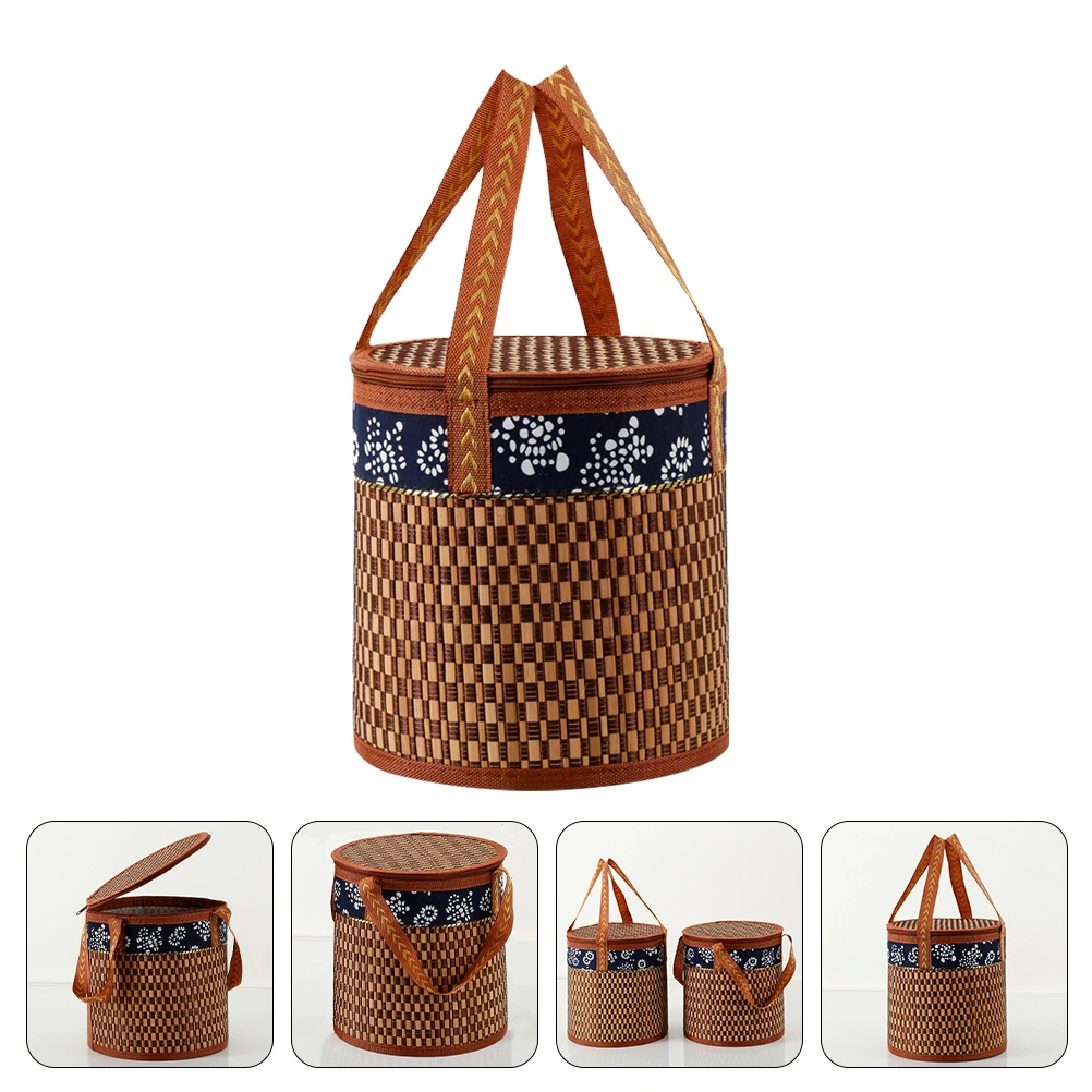 Handheld Picnic Basket Multi-function Fruit Basket Convenient Snack Basket Storage Accessory