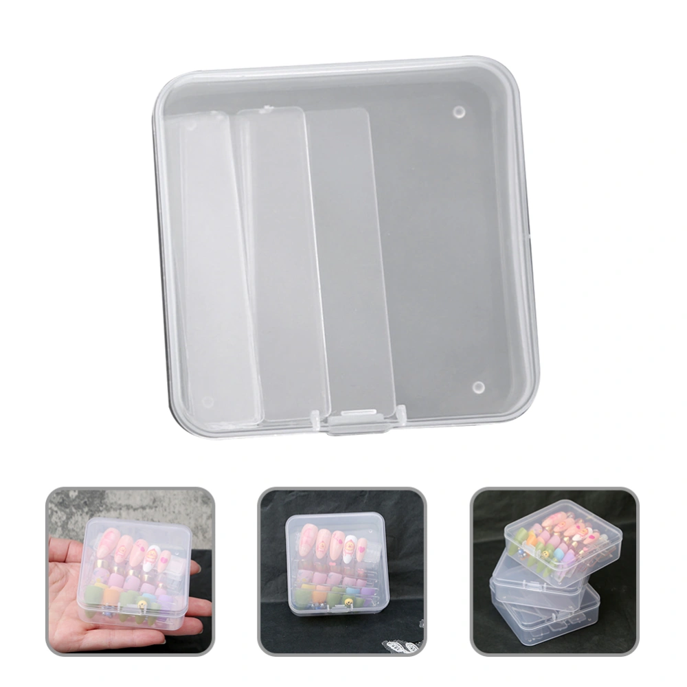 1 Set Nails Display Case Fake Nails Case Nail Decors Display Stand Nail Tips Box