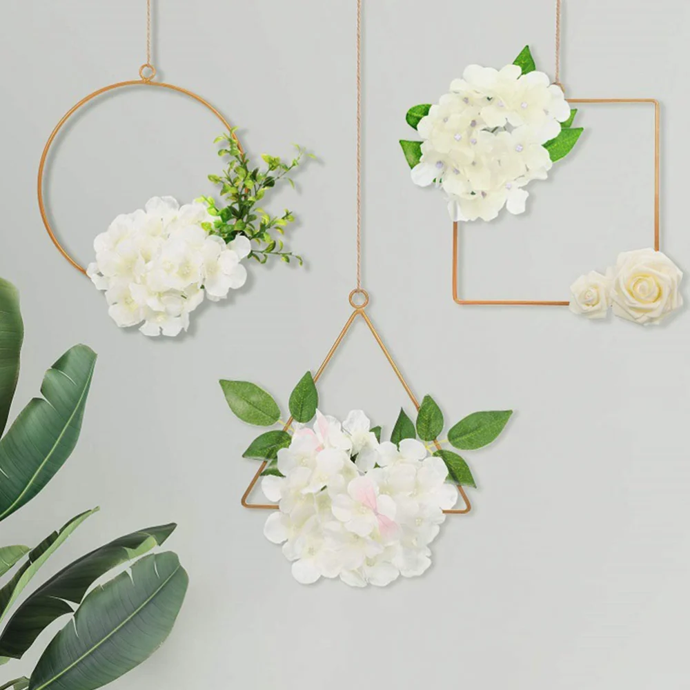 Decorative DIY Wreath Multi-function Flower Frame Delicate Square Frame Flower Supply