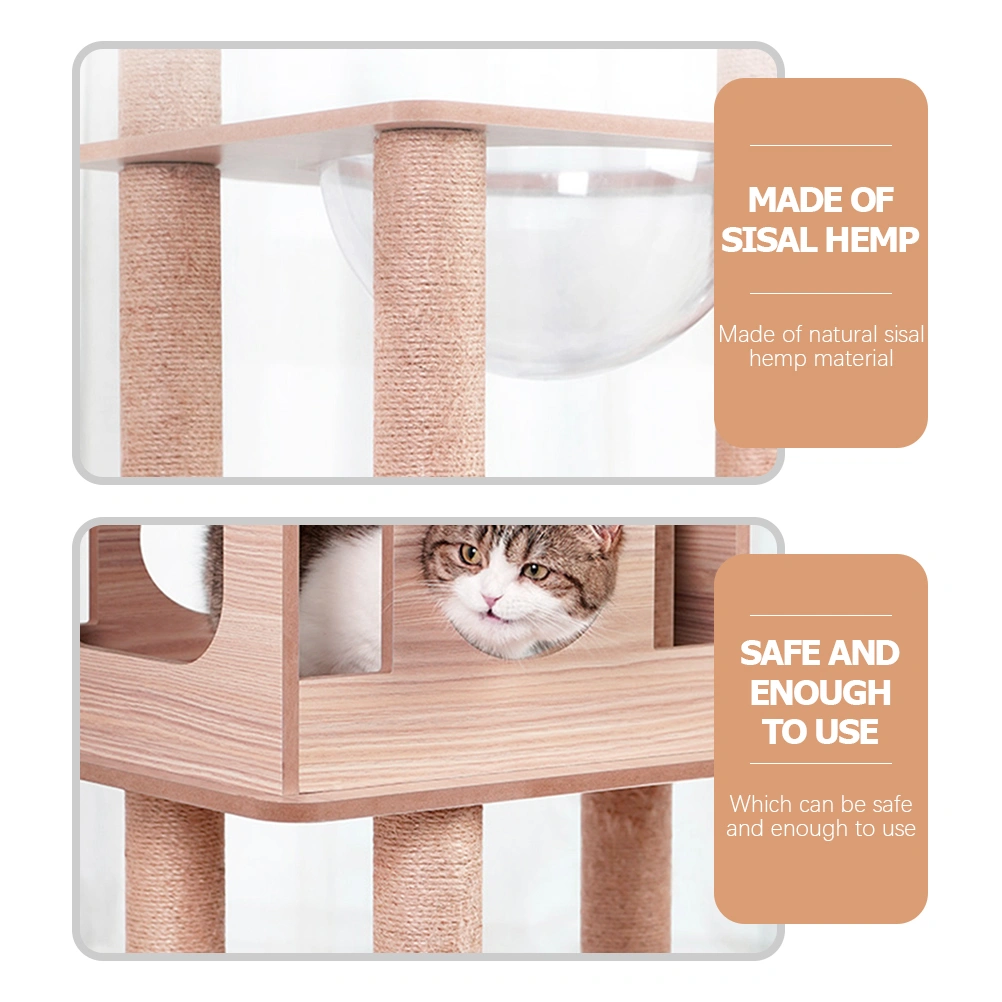 Household Cat Tree Rope Multi-function Sisal Rope Cuttable Cat Scratcher Rope Cat Accessory