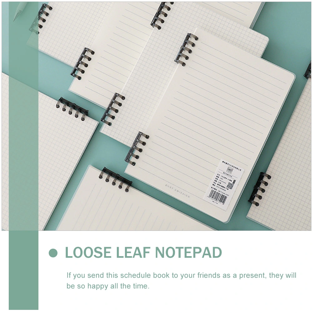 2Pcs Loose Leaf Notepad Decorative Notepad Binder Loose Leaf Paper Notepad