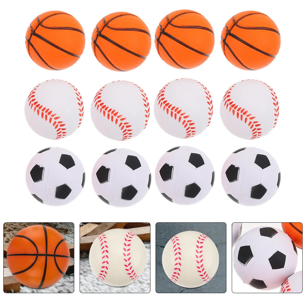 18pcs Stress Relief Squeeze Balls Children Balls Toy Anxiety Relief Plaything