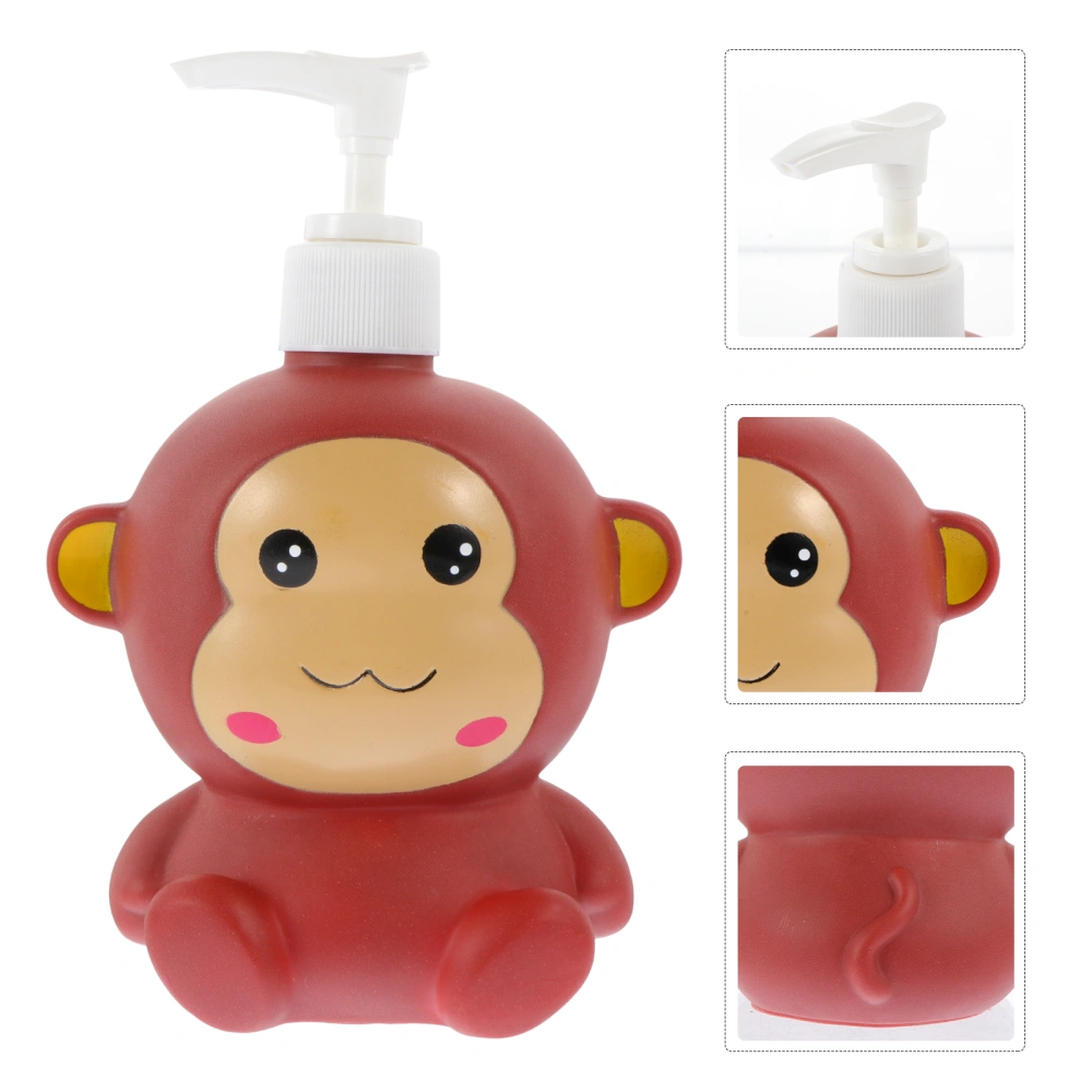 Decorative Shampoo Dispenser Monkey Shaped Press-type Lotion Bottle (Coffee)