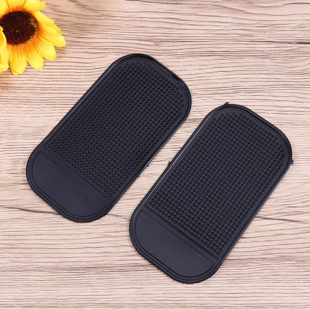 10 Pcs Car Dashboard Phone Mat Auto Anti-slip Pad Non-slide Mobile Phone Accessory for Phone Sunglasses and Keys (Black)