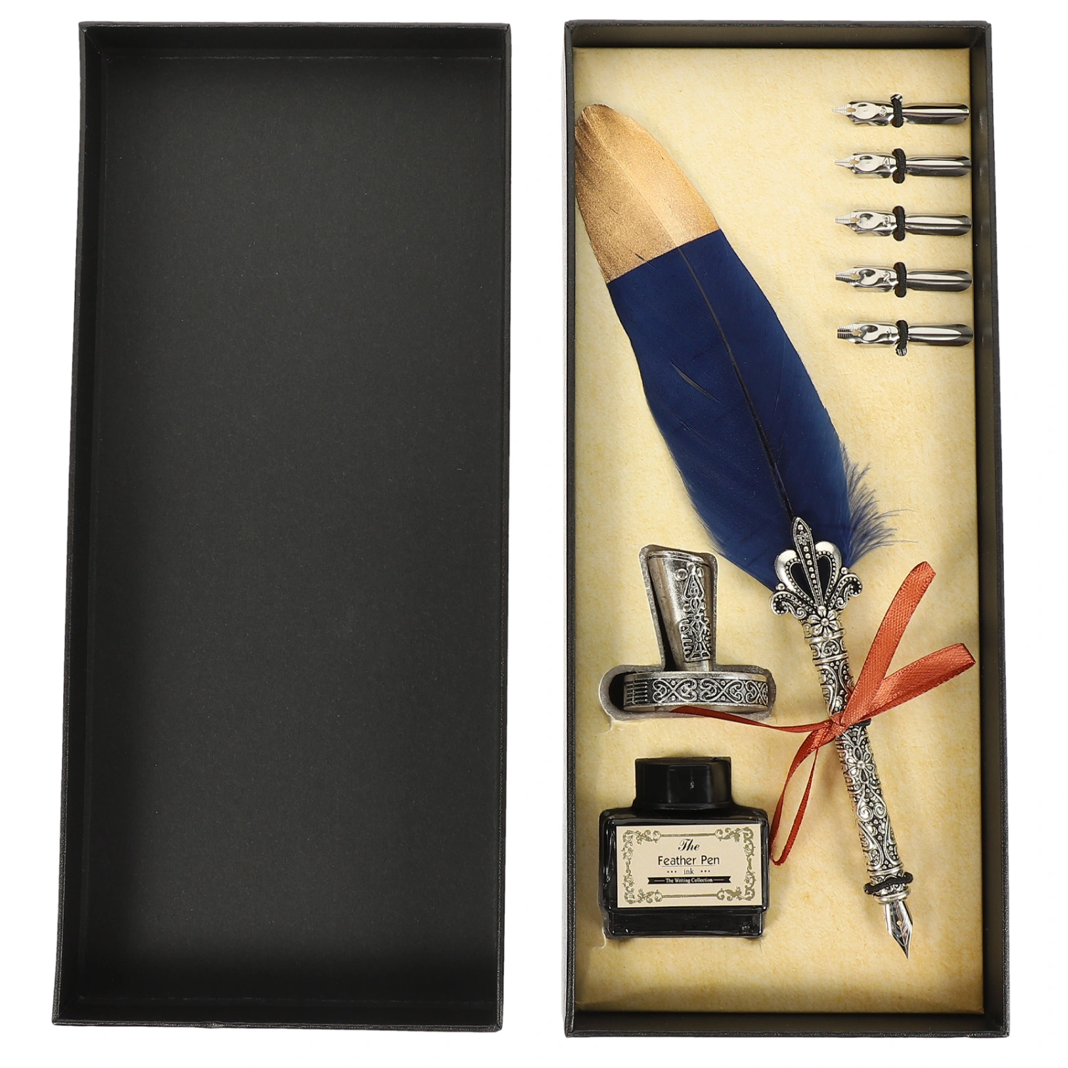 1 Set of Quill Pen and Ink Kit Decorative Quill Pen Calligraphy Dip Pen Vintage Style Calligraphy Pen
