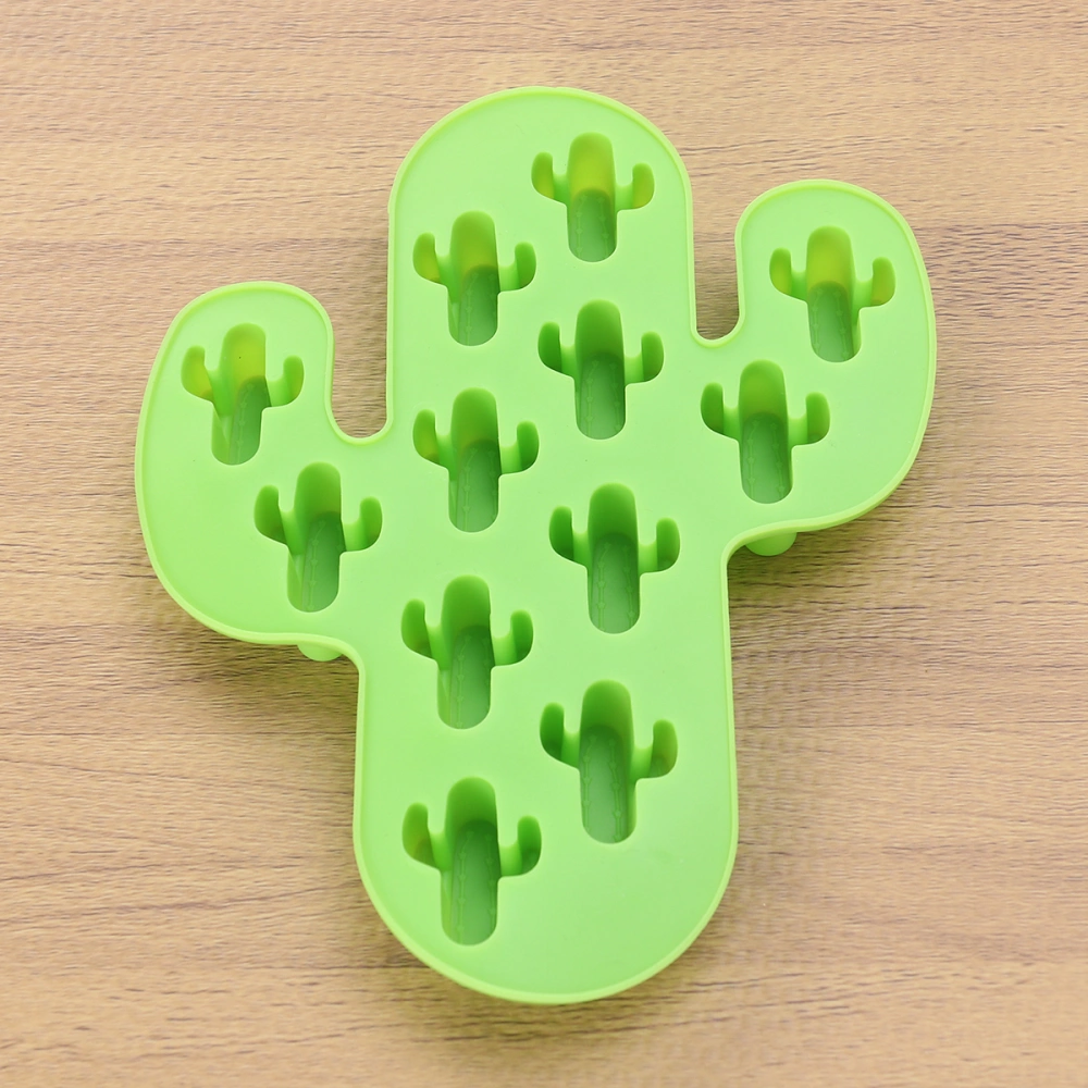 12 Grid Silicone Mold Cactus Shaped Cake Decorating Tool Dessert Chocolate Fondant Mold Baking Tools