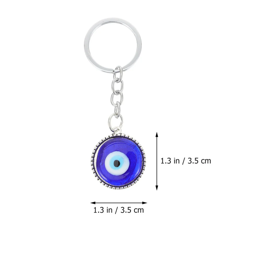 3Pcs Blue Eye Keychains Decorative Evil Eye Keychains Blue Evil Eye Pendants