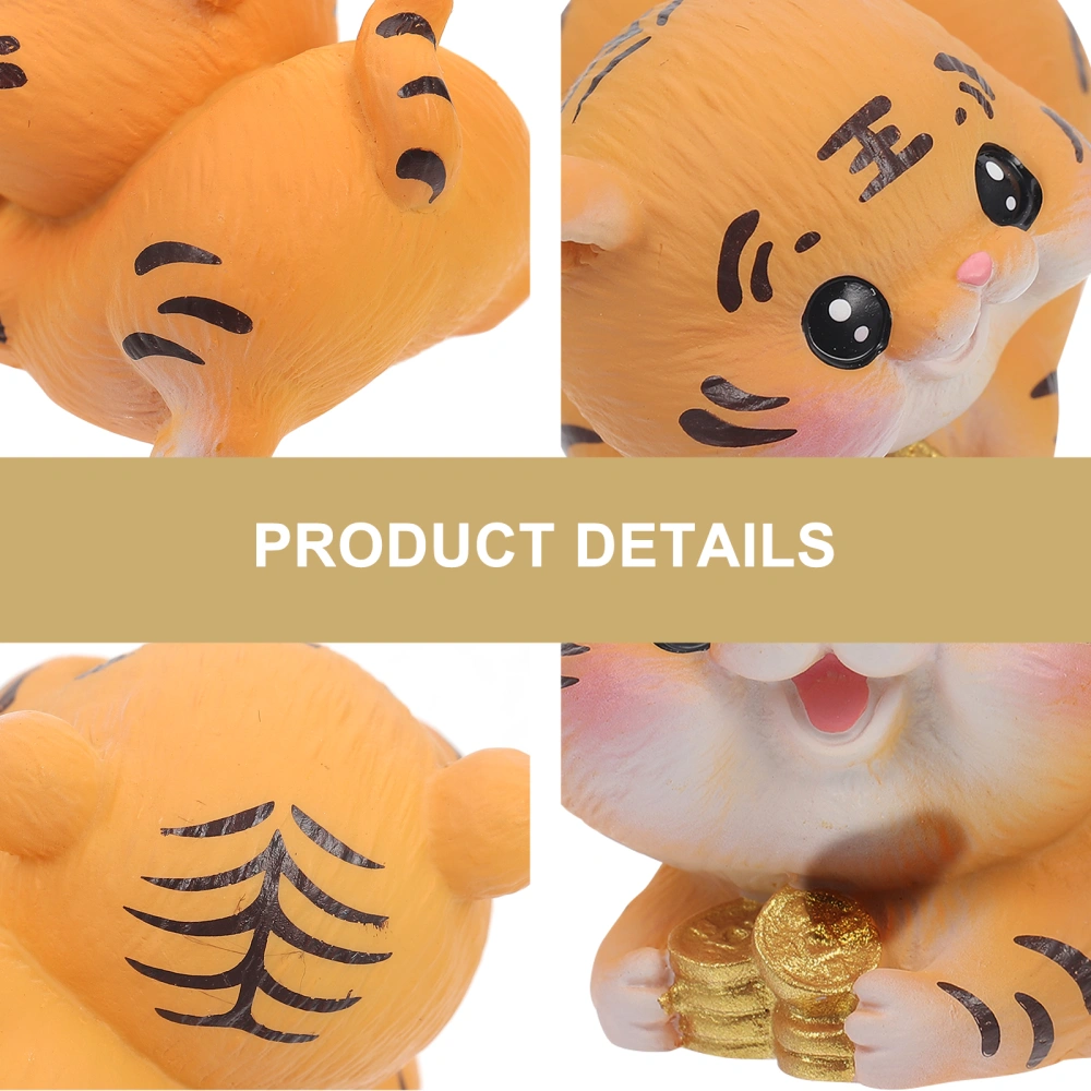 Chinese Zodiac Tiger The Year of The Tiger Resin Sculpture Collectible Figurines Gift