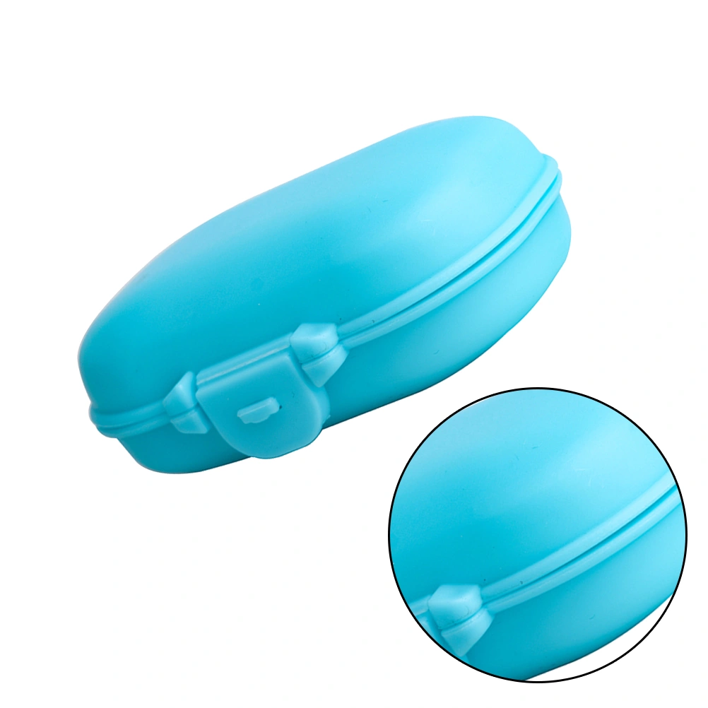 Mini Supplies Storage Box Shockproof Bag Carrying Case Portable Flexible Sundries Container Storage Case (Sky-blue)