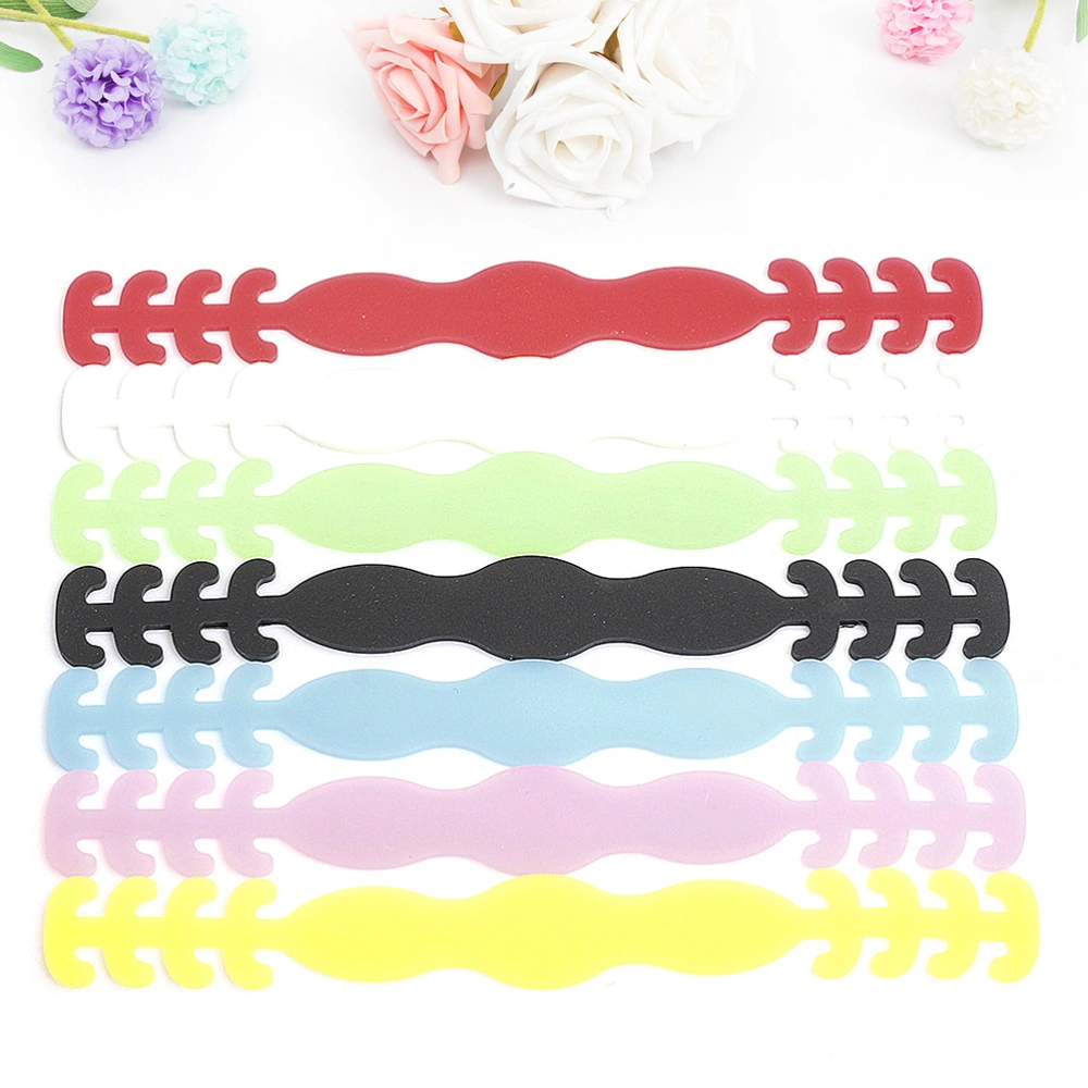 20pcs Ear Protector Mask Extension Hooks Silicone Mask Rope Length Adjustable Buckle Mask Accessories (Random Color)