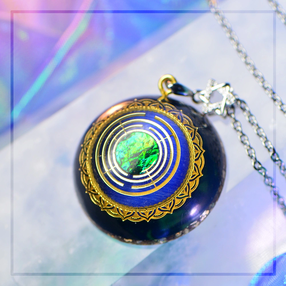 Cosmic Sky Obsidian Pendant Necklace