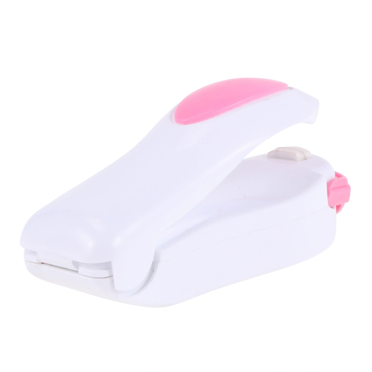 2pcs Home Sealing Machine Portable Plastic Bag Sealer Mini Bag Sealing Machine Without Battery (White Pink)