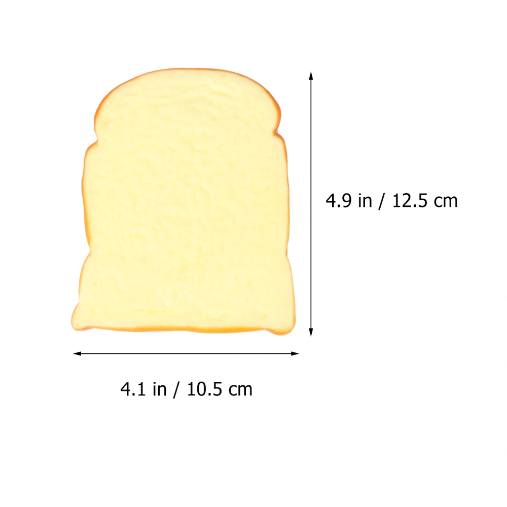 Fake Bread Artificial Bread Simulation Food Model Decoration Kitchen Prop (Toast Slice)