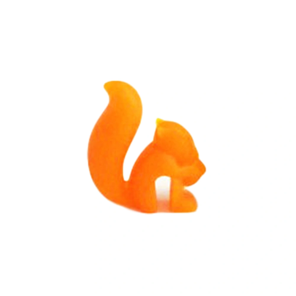 5pcs Silicone Squirrel Tea Bag Silicone Tea Bag Holder (Orange)