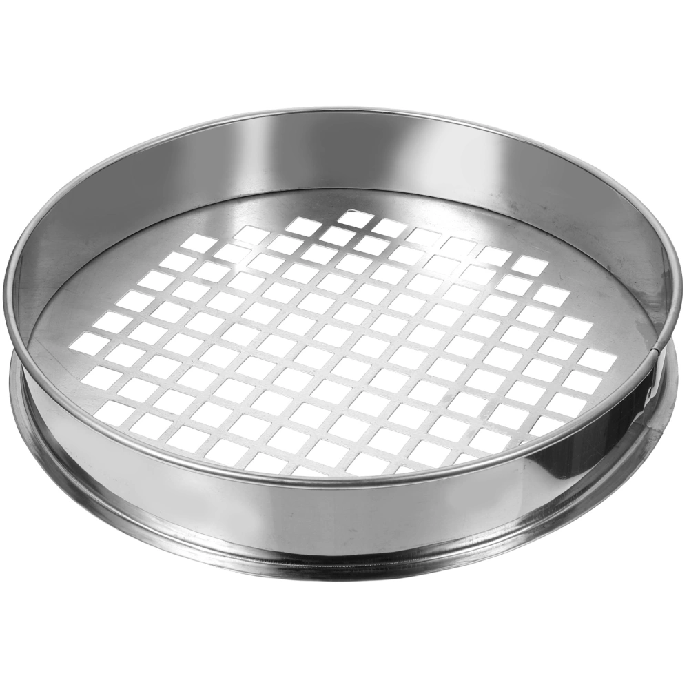 1pc Blueberry Grading Sieve Stainless Steel Round Mesh Sieve for Home (Silver)