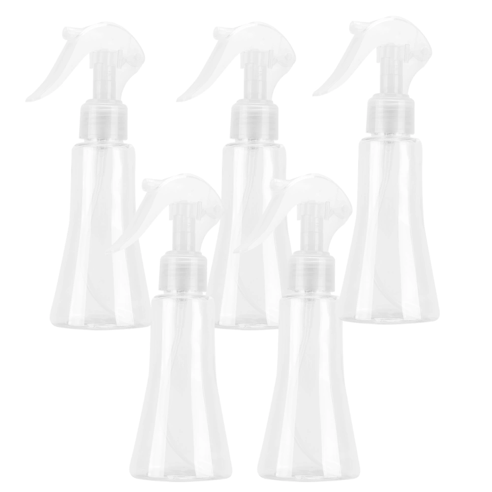 5pcs 150ml Spray Bottle with Convenient Pump Refillable Subpackaging Bottle Fine Mist Sprayer Set(Transparent)