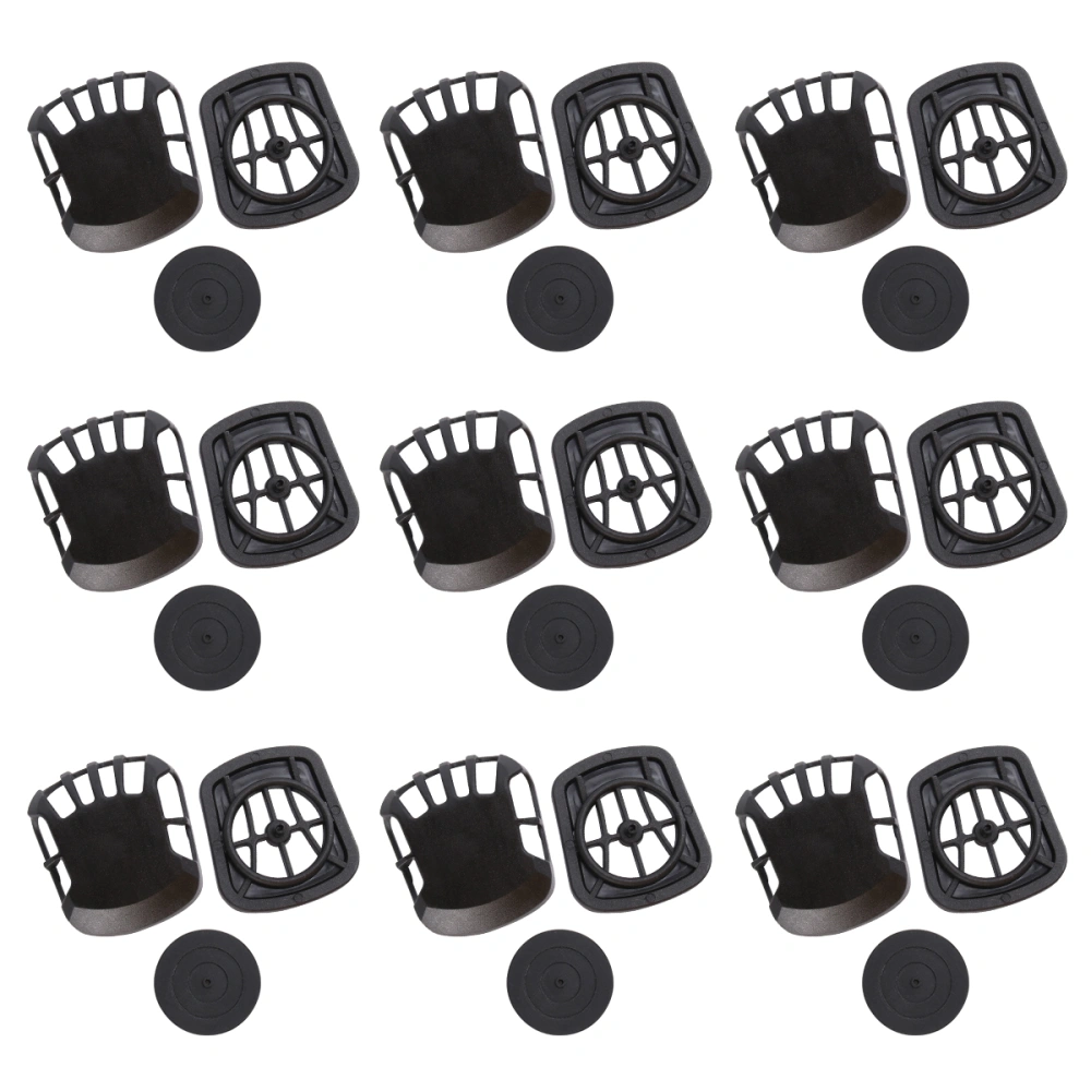 20Pcs Mask Breather One-Way Breathing Sealing Gasket Mask Mask Accessories Black