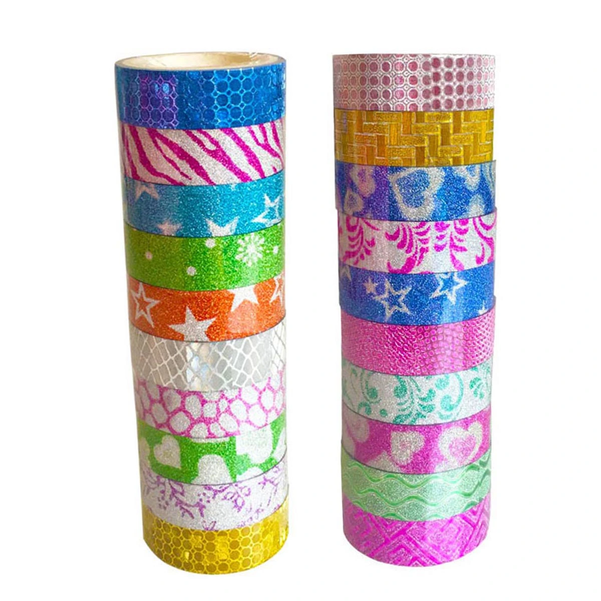 10PCS Glitter Washi Tape Set Decorative DIY Tape Kit for Arts Crafts - Random Color