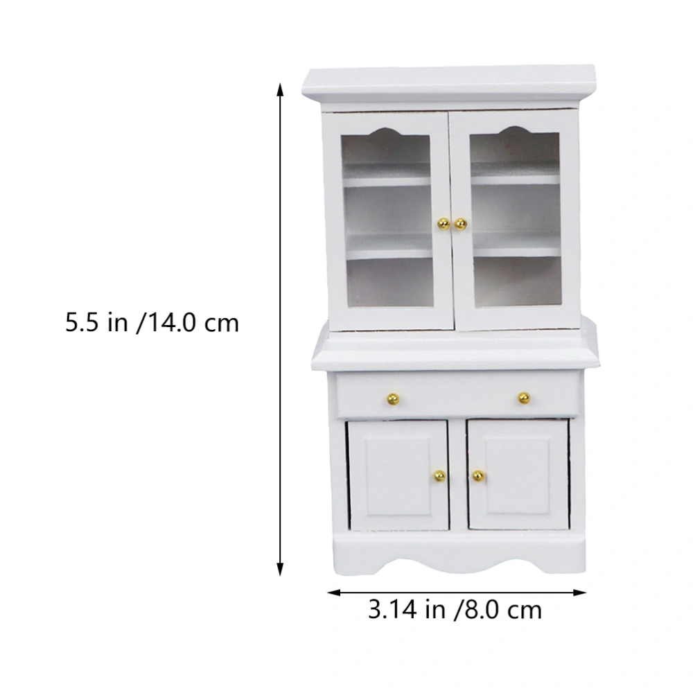 Mini House Cabinet Model Doll House Layout Adornment Wooden  Furniture Model