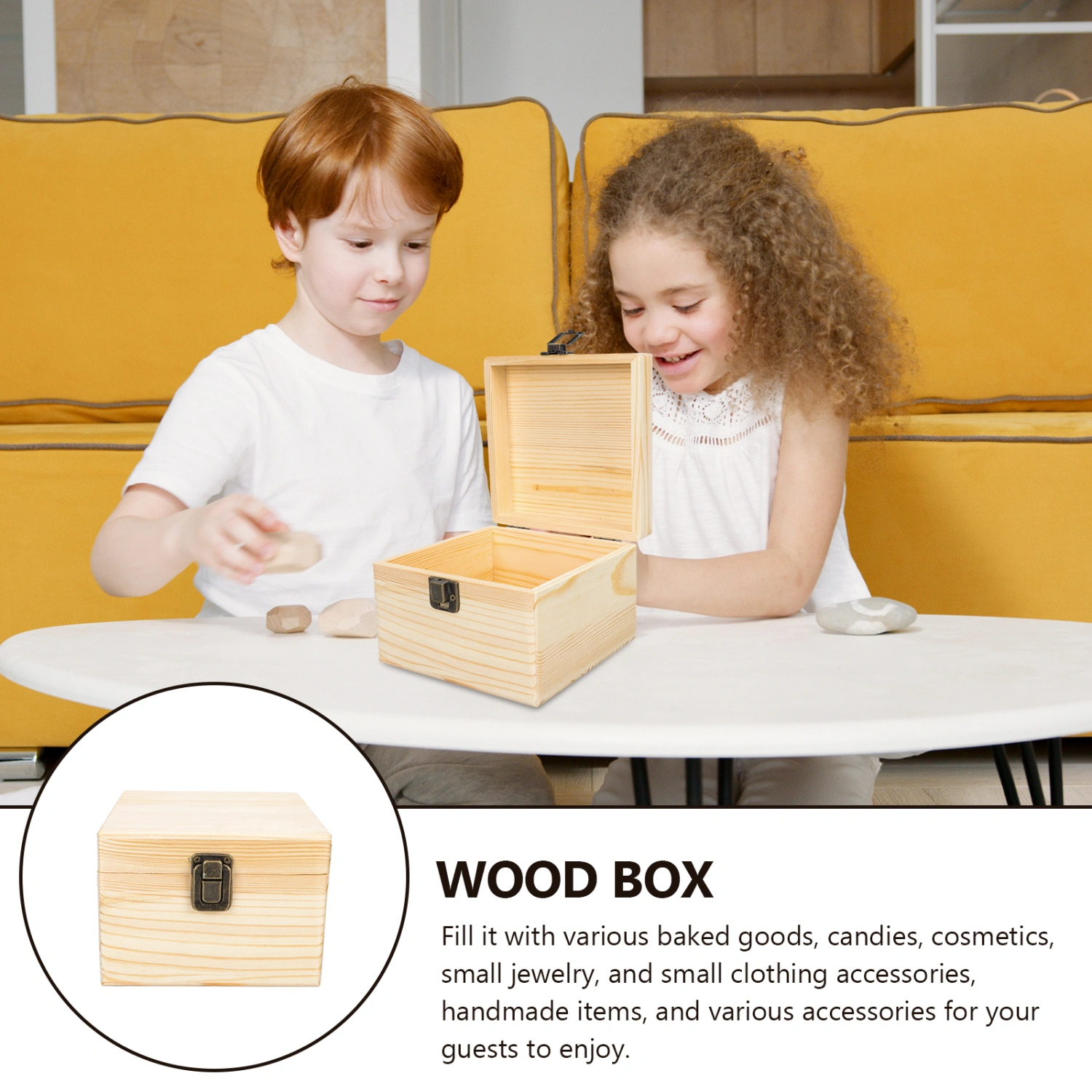 Wedding Gift Box Present Wrapping Box Bridesmaid Gift Box Wooden Box for Bridesmaid