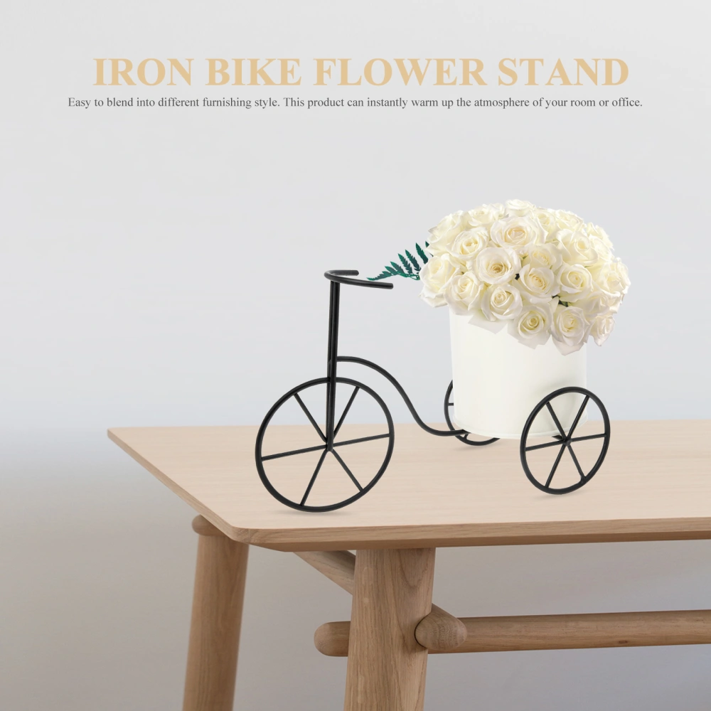 Creative Iron Bike Flower Stand Exquisite Flower Pot Bike Shape Pen Holder