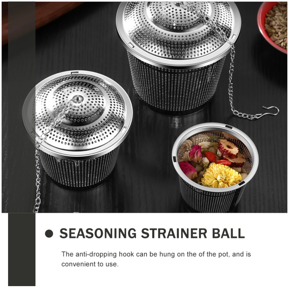 Mesh Ball Marinated Gravy Strainers Stainless Steel Tea Filters Hot Pot Strainer