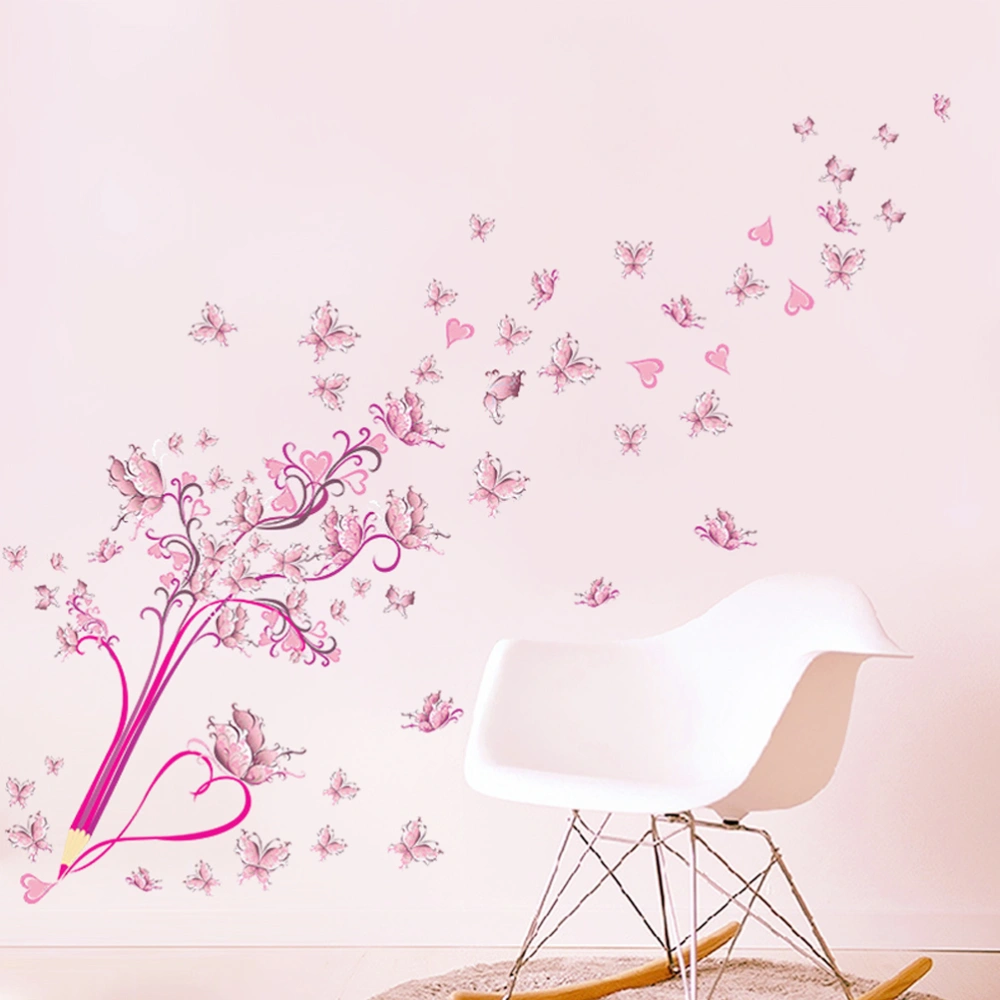 Removable PVC Wall Stickers Art Wall Murals Self-adhesive Wallpaper Window Glass Decals Backdrop For Bedroom Living Room Home DIY Decor (ZYPA-072-NN)