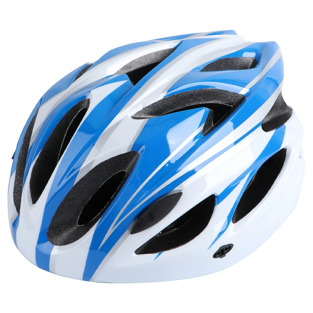 1Pc Outdoor Riding Helmet Fashion Cycling Helmet Cycling Protective Headwear Durable Safety Helmet for Mountain Bike Skateboard (Blue White)